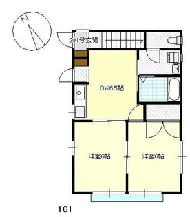 パル住吉【1階】の間取り
