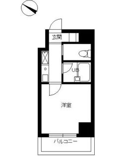スカイコート日本橋人形町第2【5階】の間取り