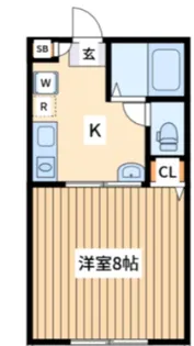 カメリエA【1階】の間取り
