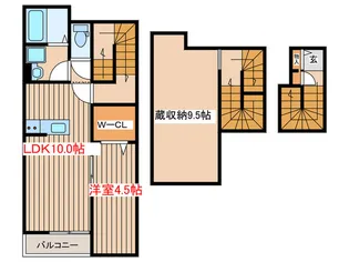 リトルパイン新田【2階】の間取り