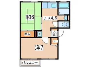 ベルナ-ル【2階】の間取り
