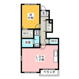 エスペランス B棟【1階】の間取り
