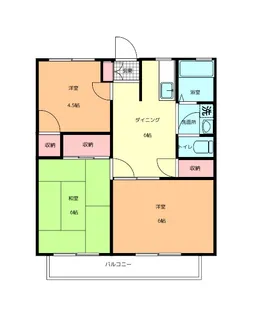 パナハイツ三浦【2階】の間取り