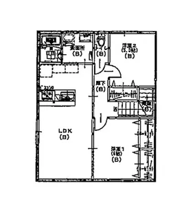 ヴィラ医大前I【2階】の間取り