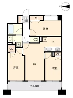 プライムアーバン仙台五橋【9階】の間取り