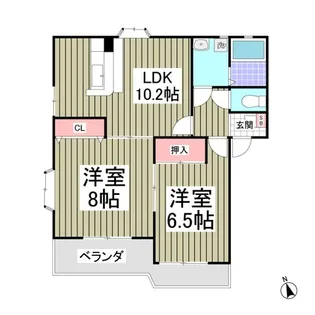 ハイツアネモーネ【1階】の間取り