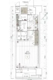エステムコート京都西大路【2階】の間取り