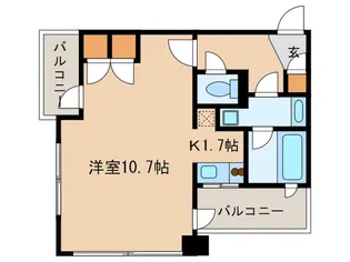 レジディア市ヶ谷【4階】の間取り