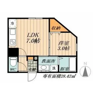 WELL COURT NAKAMURA(ウェルコートナカムラ)【3階】の間取り