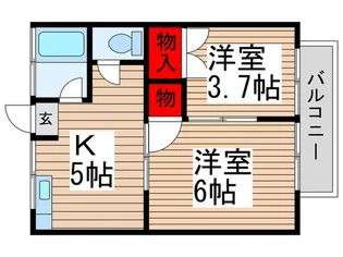 第2松喜マンション【1階】の間取り