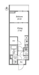 クオリタス大島【4階】の間取り
