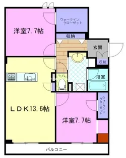 グランターナ【3階】の間取り