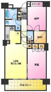 アールスタイルズ武蔵小杉イースト【3階】の間取り