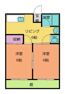 ウインディ桜井【1階】の間取り