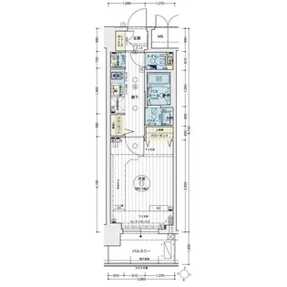 エステムコート名古屋栄プレシャス【6階】の間取り