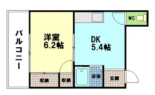 コーポラスマツモト5【5階】の間取り
