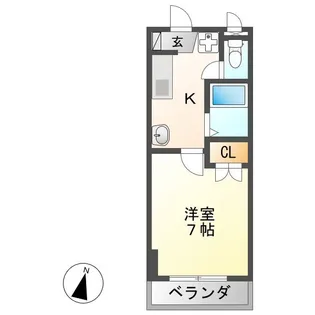 Y’sリンピアリヴ【1階】の間取り