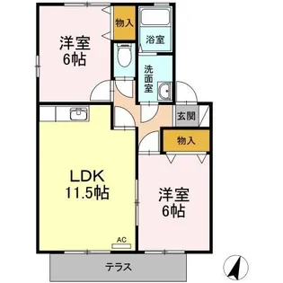 エクセレント III【2階】の間取り