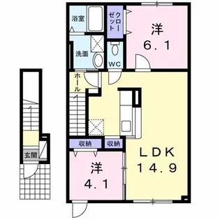 TAKE・One【2階】の間取り