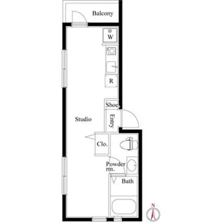 Luna Park Horikiri【2階】の間取り