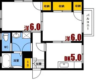 ディアスみくまり B棟【1階】の間取り