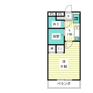 リヴェール牧【1階】の間取り
