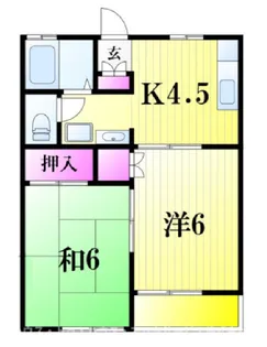 グリーンパレスI【1階】の間取り