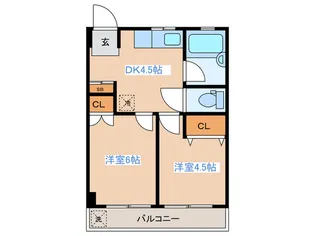 日新マンション【4階】の間取り