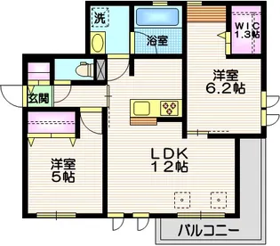 へーベルメゾン多摩川【3階】の間取り