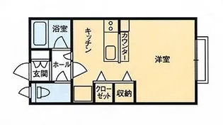 DI富士コーポB棟【1階】の間取り