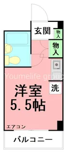 ヴィラリバレット【4階】の間取り