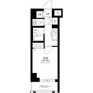 パレステュディオ六本木EASTII【4階】の間取り