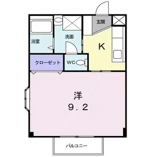 ガ-デンハイツK【2階】の間取り