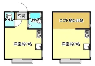 ラ・メール潮田【2階】の間取り