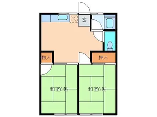 シティハイム陽光【2階】の間取り