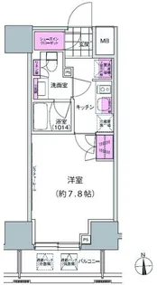 プレジリア東日本橋【6階】の間取り