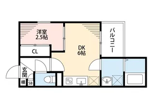 Advance豊津【3階】の間取り
