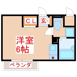 シャルマン小松原【3階】の間取り