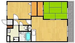 カルディア古賀島【2階】の間取り