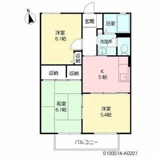 ラ シャンス【2階】の間取り