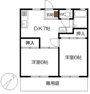 エフェクト物見【1階】の間取り
