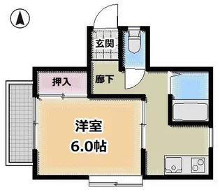 コーポラス拓【1階】の間取り