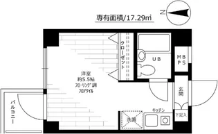 ドルチェ府中ツインエクセル【5階】の間取り