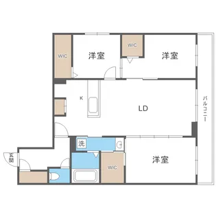 CARRERA行啓通【3階】の間取り