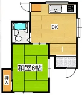 第2山崎ハイツ【1階】の間取り