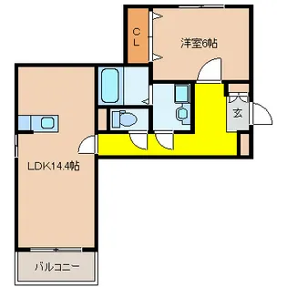 フォーリストリバー【1階】の間取り