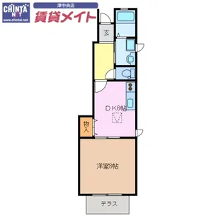 グランサージュA棟【1階】の間取り