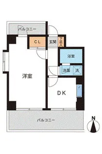 デイム橋本【4階】の間取り