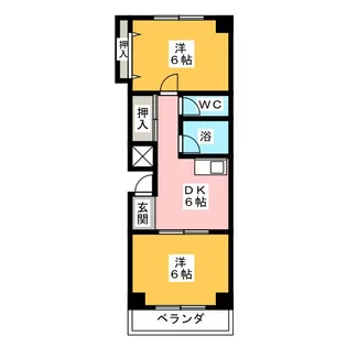 コーポ豊田本町【2階】の間取り