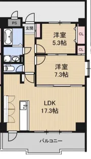 プロスパーみなみすいた公園【8階】の間取り